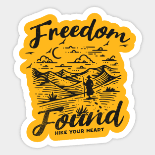 Freedom Found, Hike Your heart Sticker
